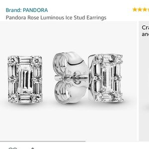 Pandora Rose Luminous Ice Stud Earrings 925
